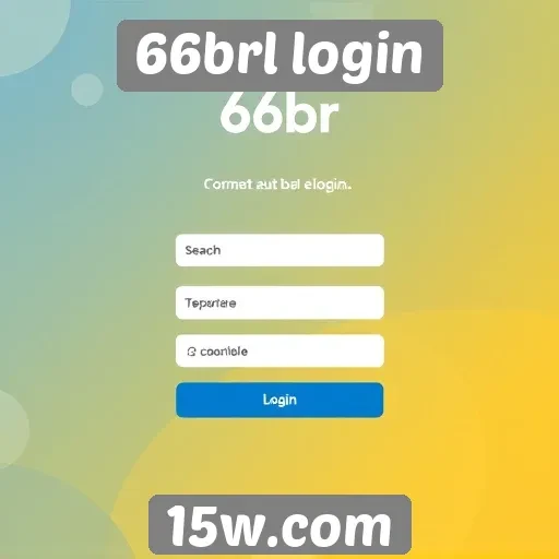 Interface do site 66brl login é intuitiva e acessível